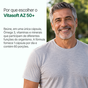 Vitasoft Ômega AZ 50+ 1000 mg 60 cápsulas