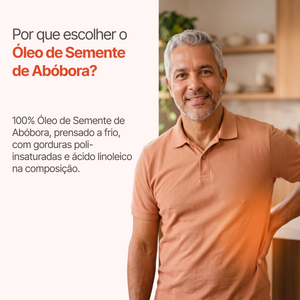 Óleo de Semente de Abóbora Prensado a Frio - 120 Cápsulas