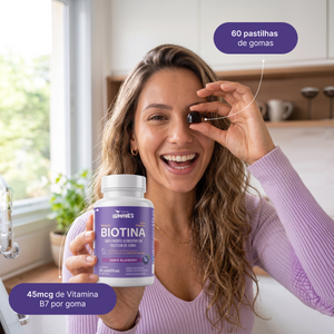 Beauty Biotina Sabor Blueberry Pote – 60 Gomas