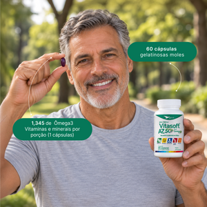 Vitasoft Ômega AZ 50+ 1000 mg 60 cápsulas