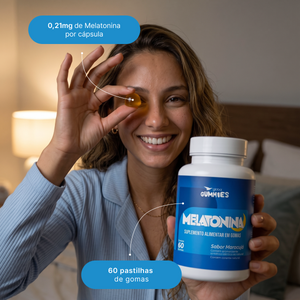 Gummies Melatonina 0,21 gr Sabor Maracujá 60 gomas