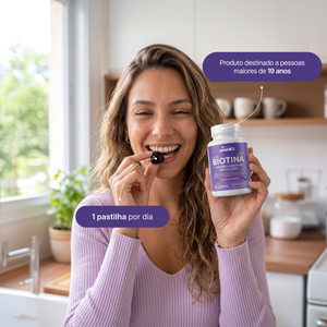 Beauty Biotina Sabor Blueberry Pote – 60 Gomas