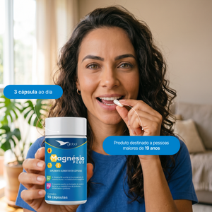 Magnésio Plus – Magnésio e Vitamina B6 – 90 Cápsulas