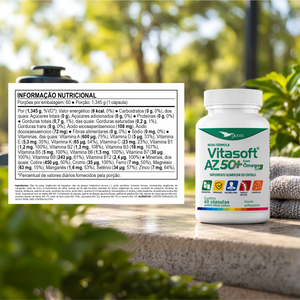Vitasoft Ômega AZ 50+ 1000 mg 60 cápsulas