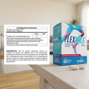 FlexAble – Colágeno Tipo II Não Desnaturado em 60 Cápsulas CGM