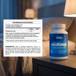 Gummies Melatonina 0,21 gr Sabor Maracujá 60 gomas
