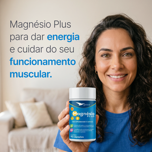 Magnésio Plus – Magnésio e Vitamina B6 – 90 Cápsulas