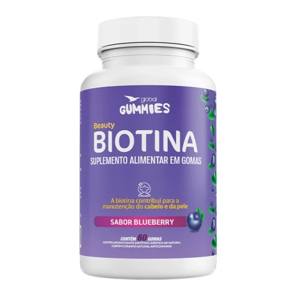 Beauty Biotina Sabor Blueberry Pote - 60 Gomas