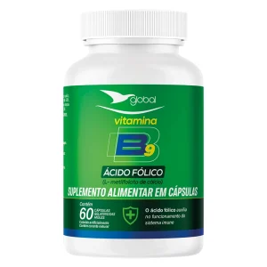 Vitamina B9 - Ácido fólico - 60 Cápsulas